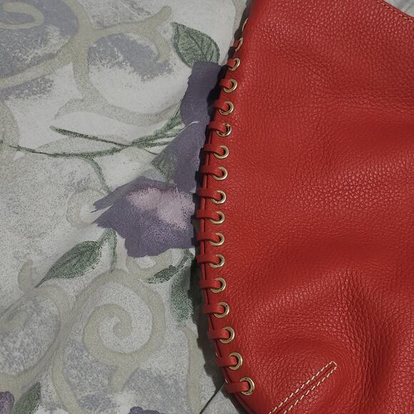 Dooney & Bourke Samba Hubo Whip Lock Sac Stitch Gold accents - Picture 14 of 16